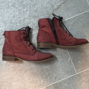 Leather booties